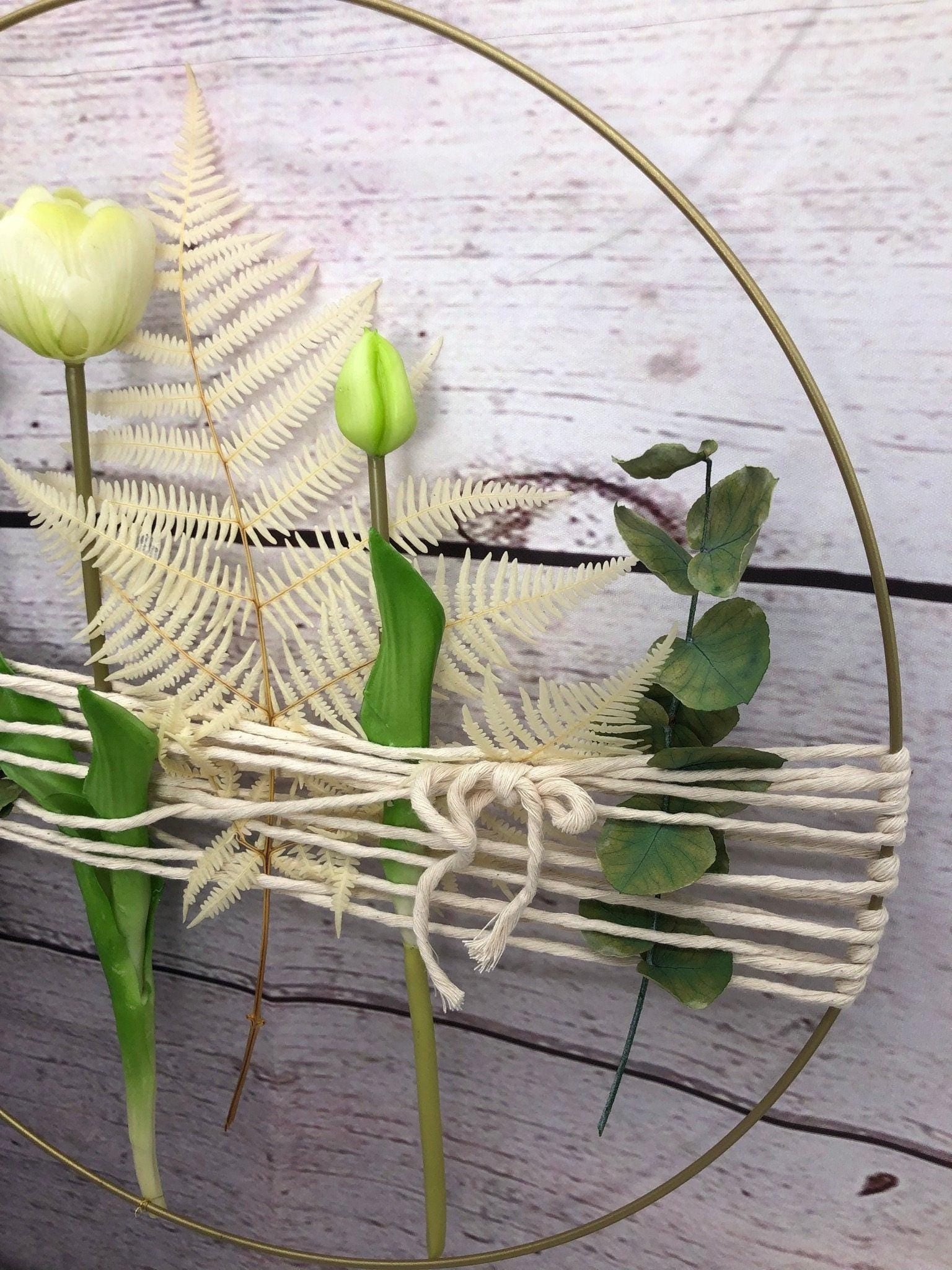 Eukalyptus Trockenblumen Girlande – Fensterdeko handgefertigt – Trockenblumen – SarahsFlowerStudio