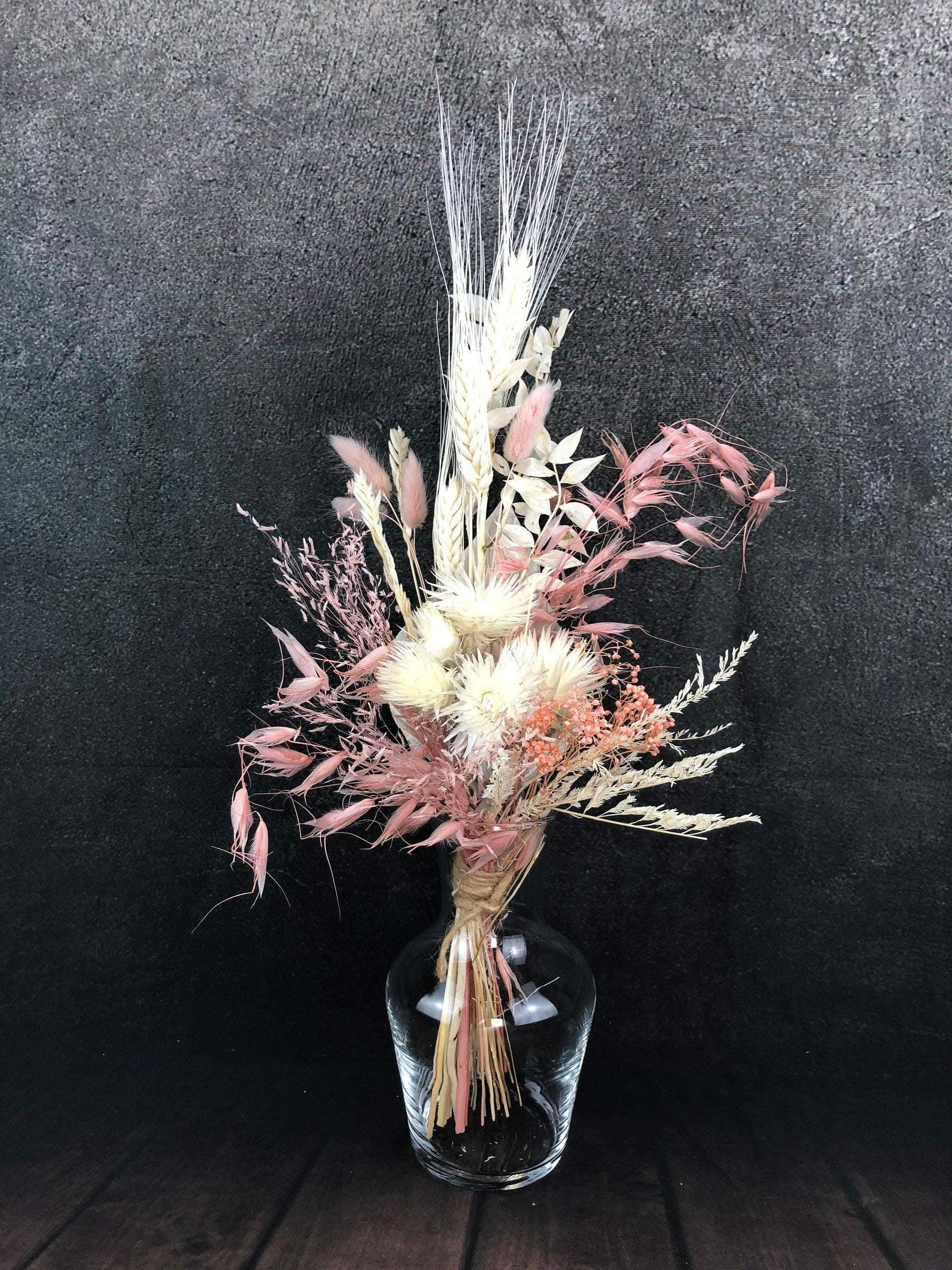 Trockenblumenstrauß Strauß Gräser mit Ruskus Gräser Trockenblumen Trockenmaterial Natur natürlich dried bouquet dried Flowers – handgemacht aus Seiden- und Kunstblumen, langlebig & pflegeleicht von SarahsFlowerStudio