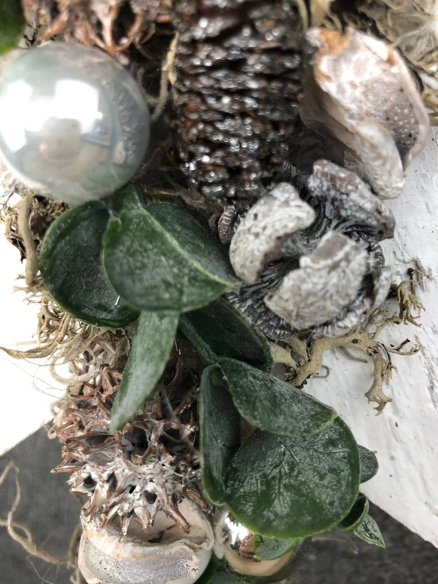 Advent Türkranz Stern 40cm Stern Türdekoration Türschmuck Fensterdeko Weihnachten Weihnachtsdekoration – handgemacht aus Seiden- und Kunstblumen, langlebig & pflegeleicht von SarahsFlowerStudio
