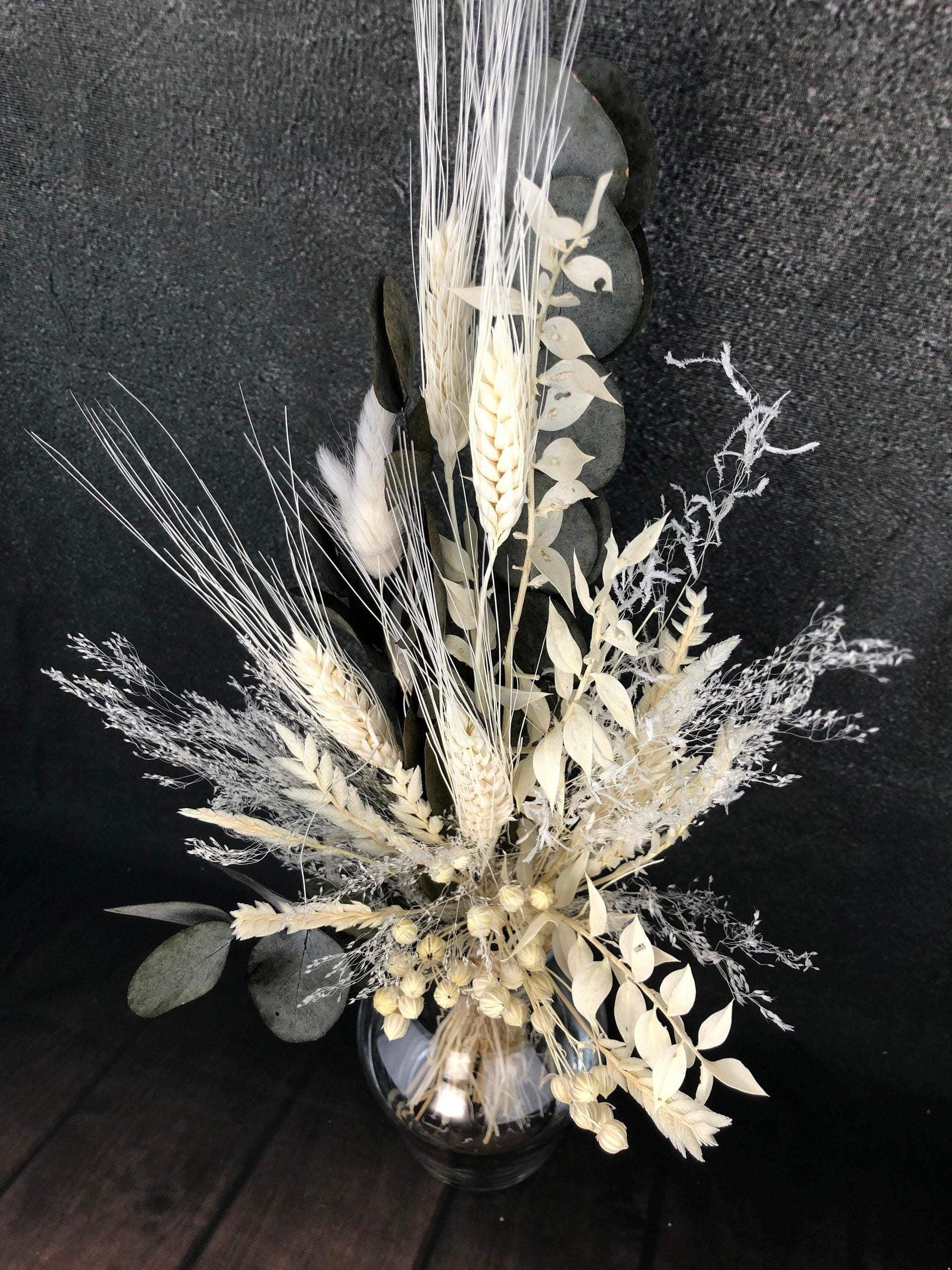 Trockenblumenstrauß Strauß Gräser mit Exoten Eukalyptus Gräser Trockenblumen Trockenmaterial Natur natürlich dried bouquet dried Flowers – handgemacht aus Seiden- und Kunstblumen, langlebig & pflegeleicht von SarahsFlowerStudio