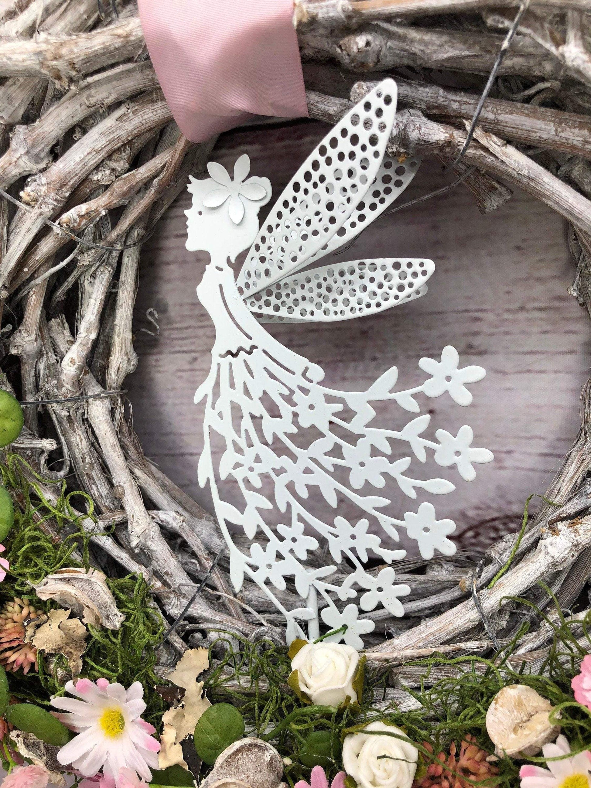 Türkranz Türdeko Türschmuck Kirschblüten Fee Modern ganzjährig Tür Schmuck Herbst – handgemacht aus Seiden- und Kunstblumen, langlebig & pflegeleicht von SarahsFlowerStudio