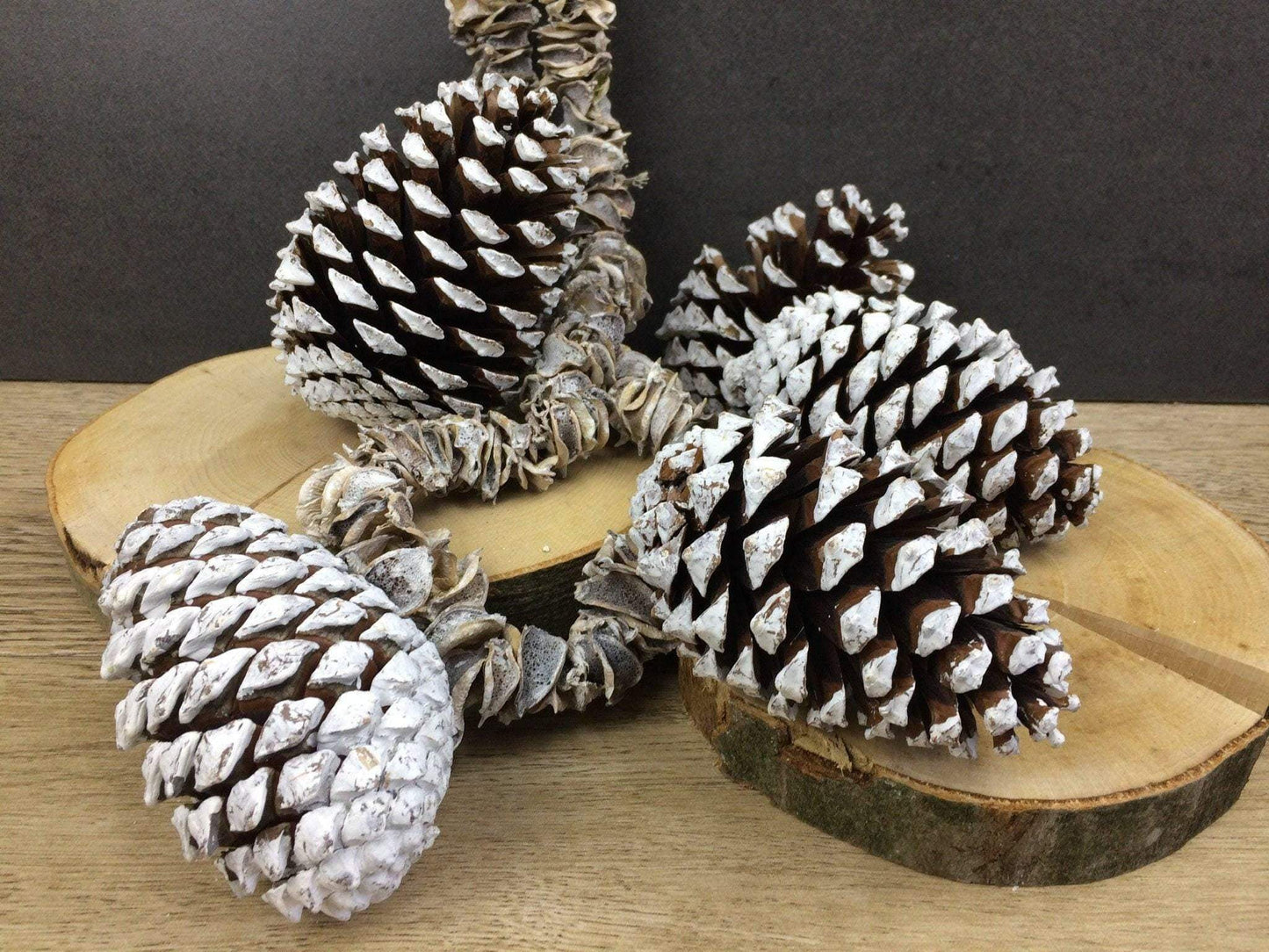 Zapfen groß 5 Stück Zapfen Weihnachten Weihnachtlich Hutzel Herbst herbstlich natürlich getrocknet gekalkt Zapfen Hutzel Herbst Weihnachten – handgemacht aus Seiden- und Kunstblumen, langlebig & pflegeleicht von SarahsFlowerStudio