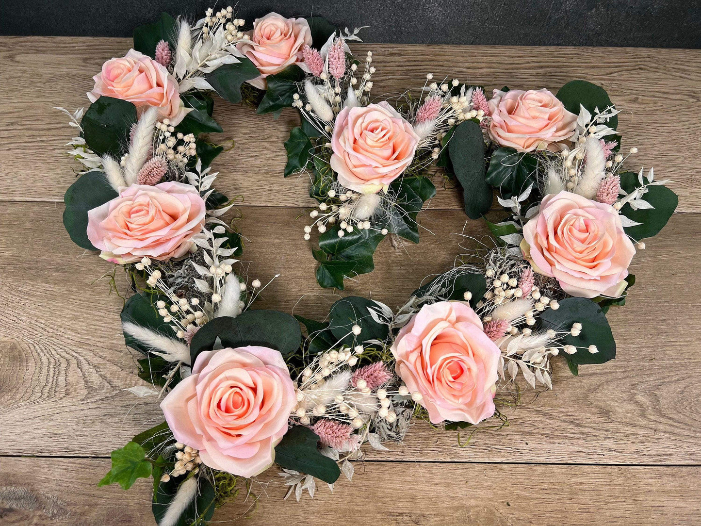 Autoschmuck Set 3 Teilig Trockenblumen Seidenblumen Kunstblumen Herz und Schleifen Autodekoration Gesteck Hochzeit Schmuck Kutsche – handgemacht aus Seiden- und Kunstblumen, langlebig & pflegeleicht von SarahsFlowerStudio