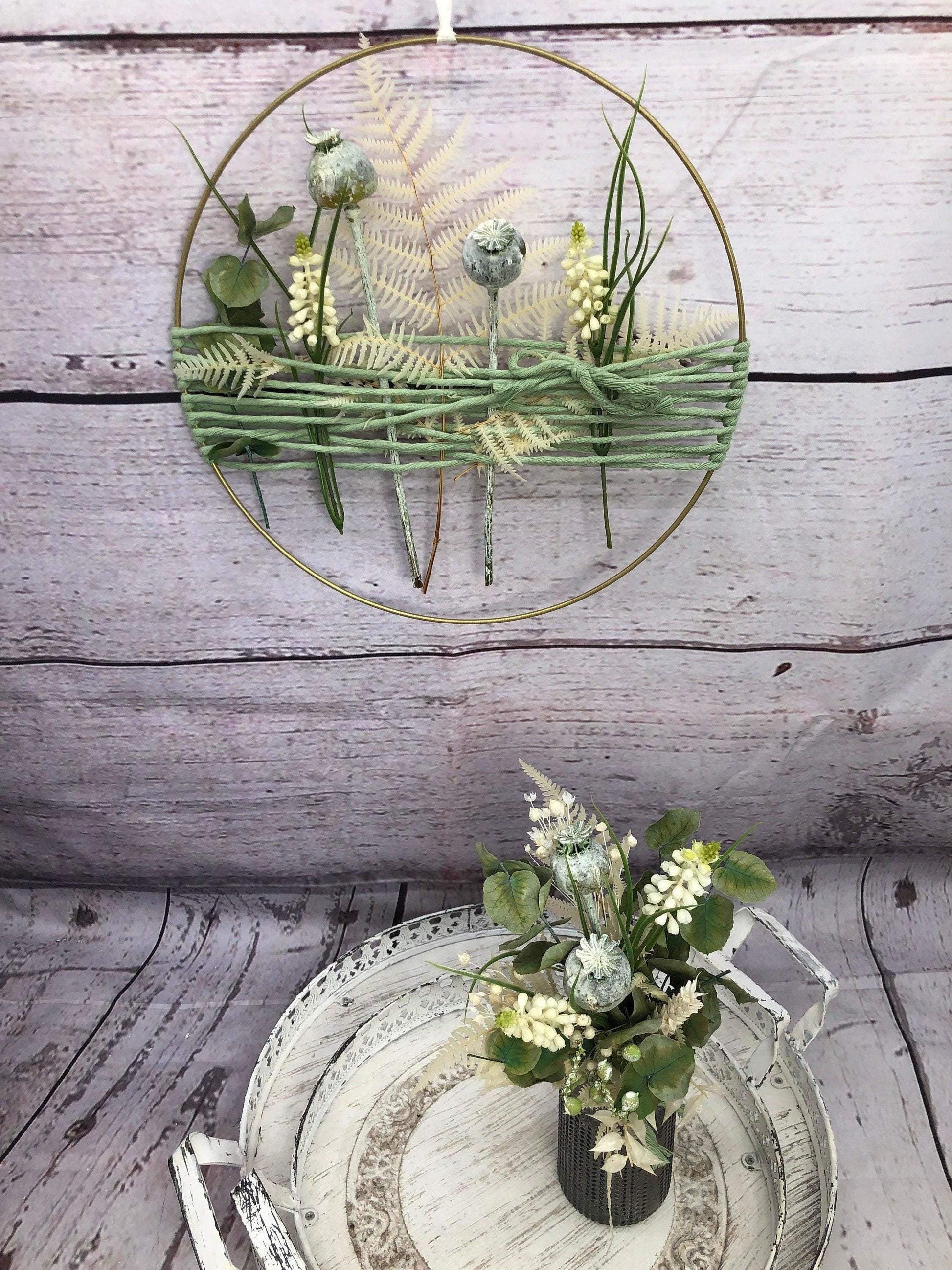 Tischdeko Blumen Tischgesteck Strauß Gläser Flasche Gräser Trockenblumen Trockenmaterial Natur natürlich dried bouquet dried Flowers – handgemacht aus Seiden- und Kunstblumen, langlebig & pflegeleicht von SarahsFlowerStudio