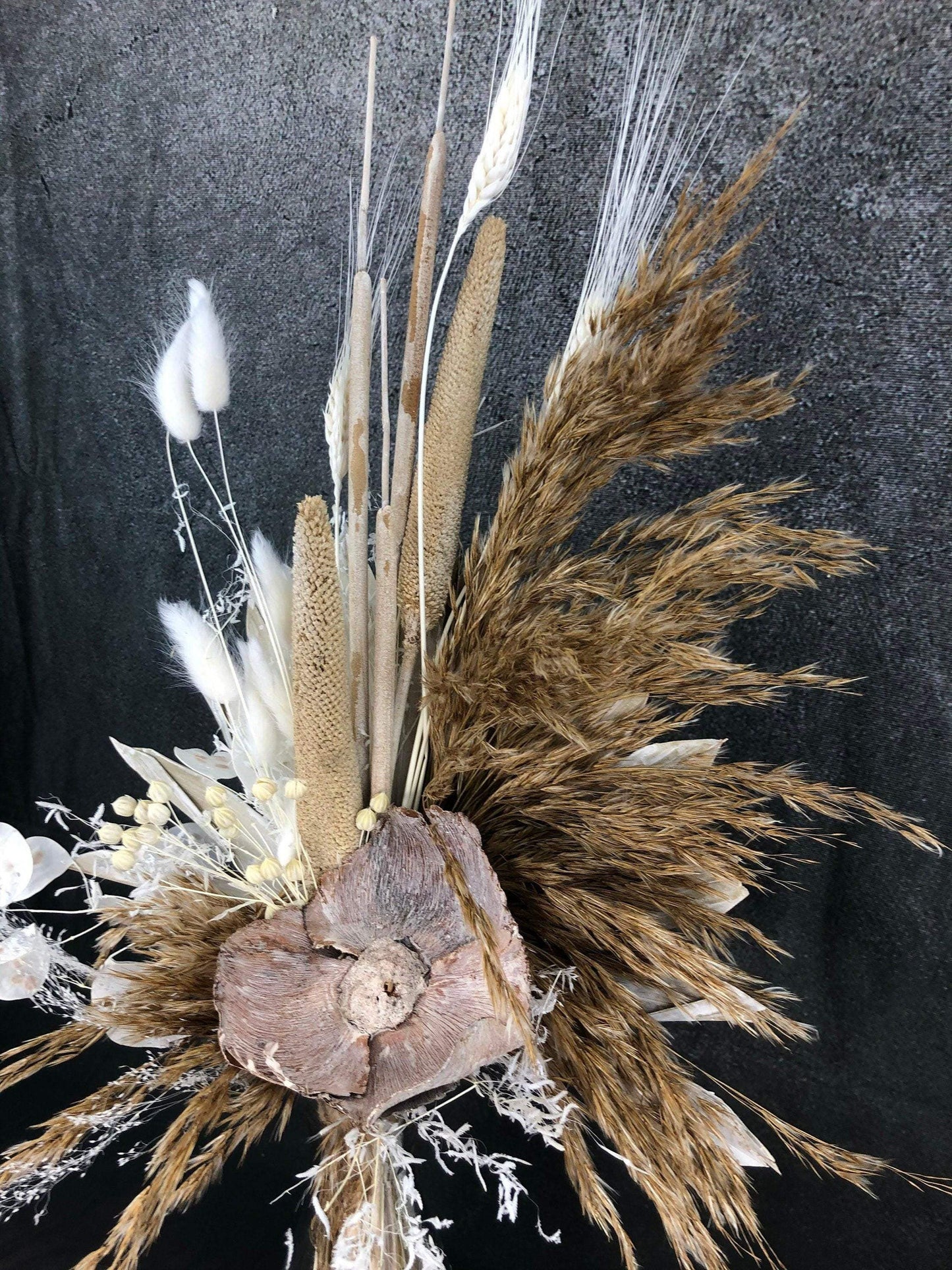 Trockenblumenstrauß Strauß Gräser mit Exoten Pampasgras Gräser Trockenblumen Trockenmaterial Natur natürlich dried bouquet dried Flowers – handgemacht aus Seiden- und Kunstblumen, langlebig & pflegeleicht von SarahsFlowerStudio