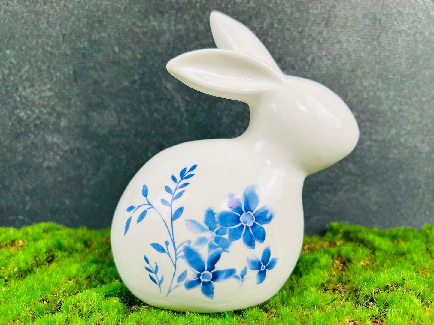 Osterdeko Seidenblumen – Ei und Hase als Tisch- und Fensterdeko – Frühlingsdeko – SarahsFlowerStudio