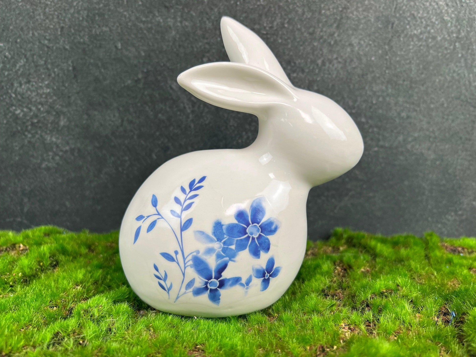 Osterdeko Seidenblumen – Ei und Hase als Tisch- und Fensterdeko – Frühlingsdeko – SarahsFlowerStudio