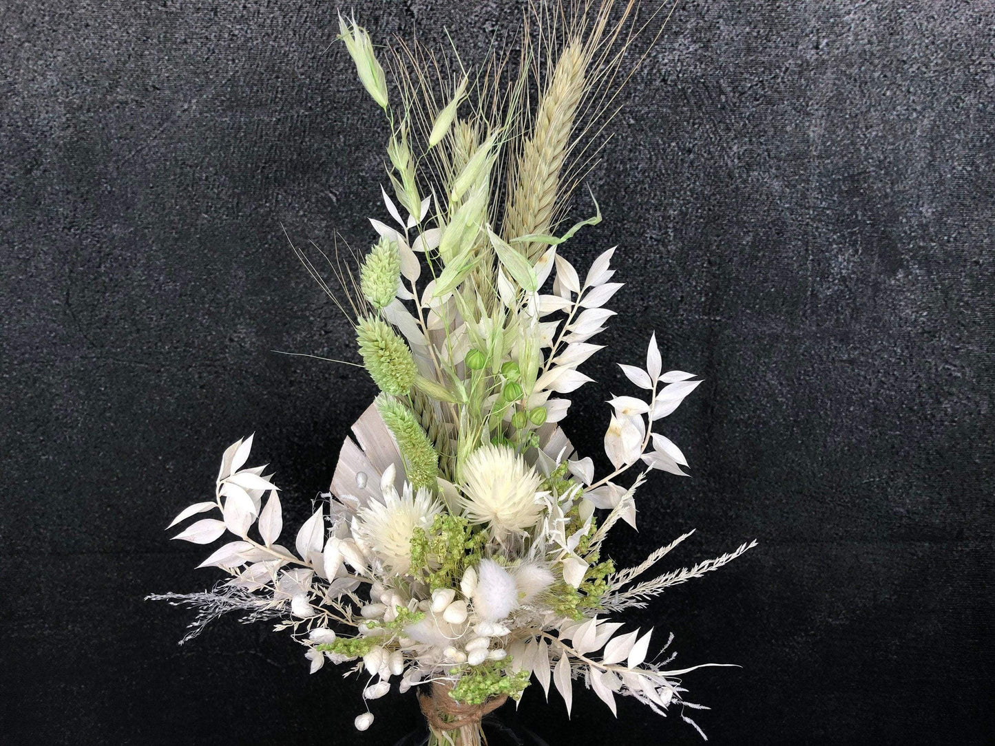Trockenblumenstrauß Strauß Gräser mit Ruskus Gräser Trockenblumen Trockenmaterial Natur natürlich dried bouquet dried Flowers – handgemacht aus Seiden- und Kunstblumen, langlebig & pflegeleicht von SarahsFlowerStudio