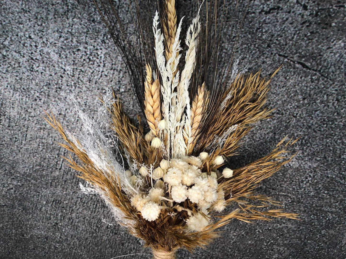 Trockenblumenstrauß Strauß Herbst Herbstlich Gras Gräser Trockenblumen Trockenmaterial Natur natürlich dried bouquet dried Flowers – handgemacht aus Seiden- und Kunstblumen, langlebig & pflegeleicht von SarahsFlowerStudio