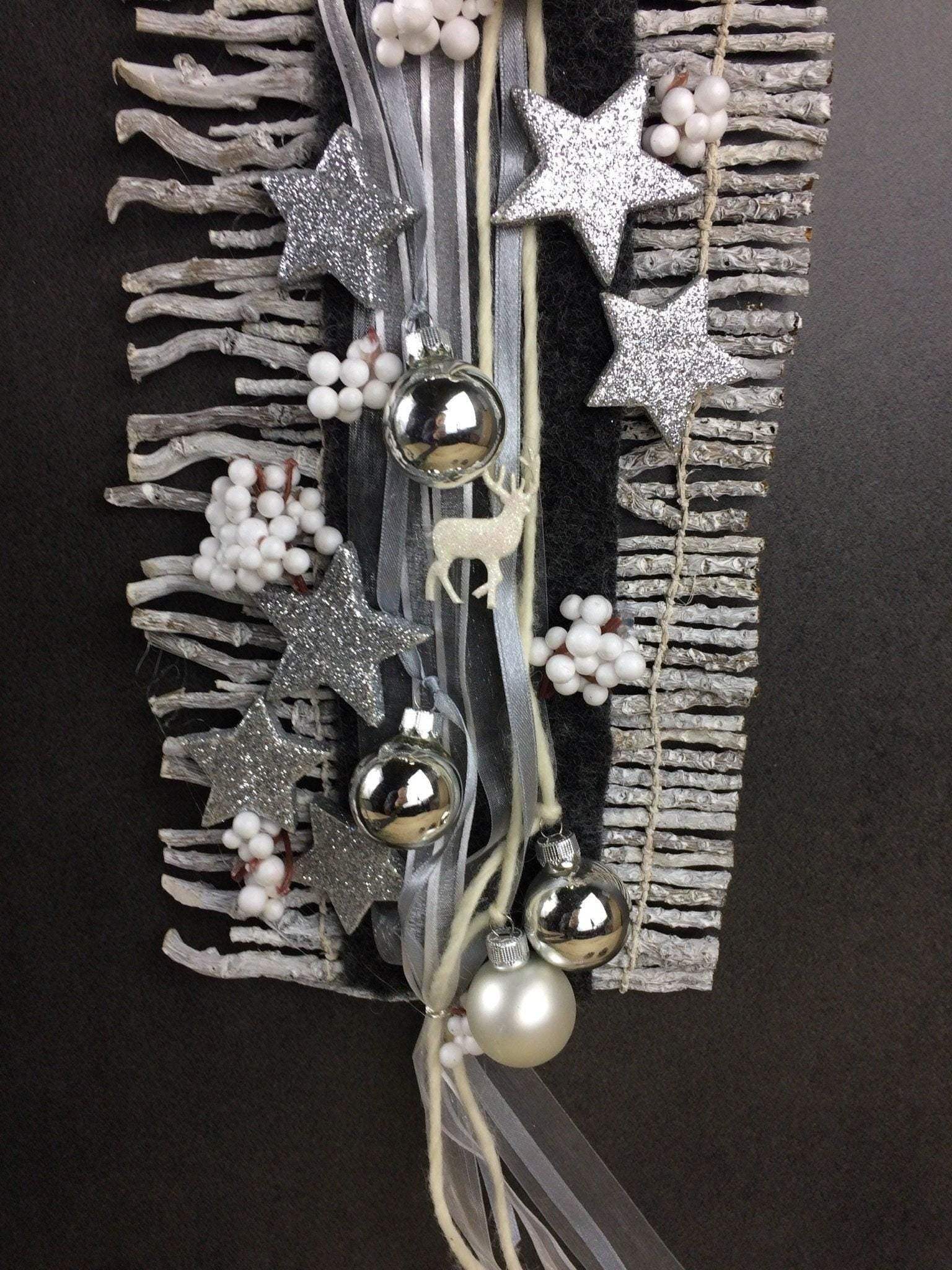 Wunschfarbe Advent Türdeko Türdekoration Wanddeko Wanddekoration Türkranz – handgemacht aus Seiden- und Kunstblumen, langlebig & pflegeleicht von SarahsFlowerStudio