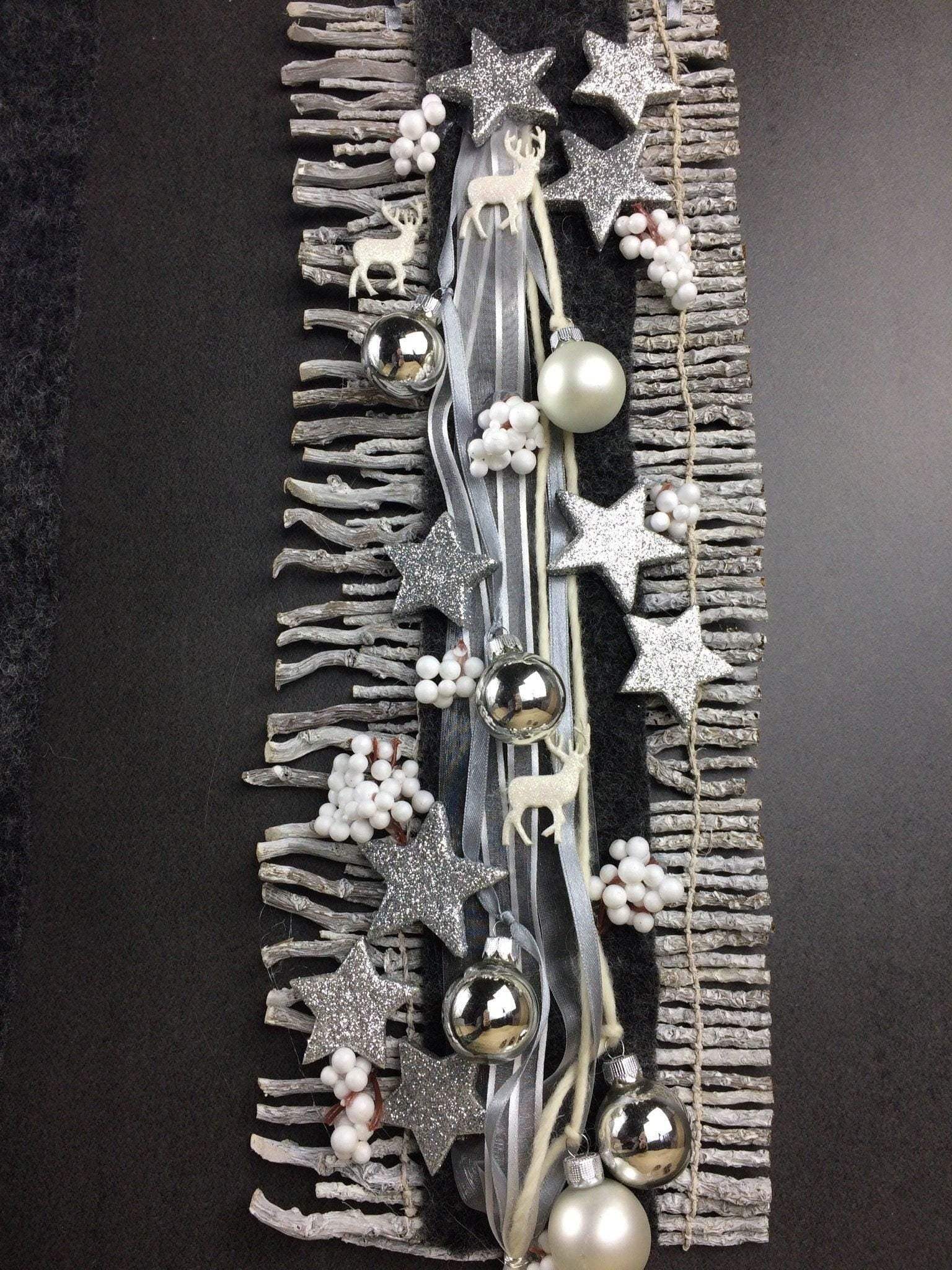Wunschfarbe Advent Türdeko Türdekoration Wanddeko Wanddekoration Türkranz – handgemacht aus Seiden- und Kunstblumen, langlebig & pflegeleicht von SarahsFlowerStudio