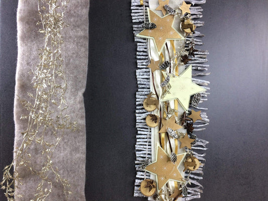 Weihnachten Advent Türdeko Türdekoration Wanddeko Wanddekoration Türkranz – handgemacht aus Seiden- und Kunstblumen, langlebig & pflegeleicht von SarahsFlowerStudio