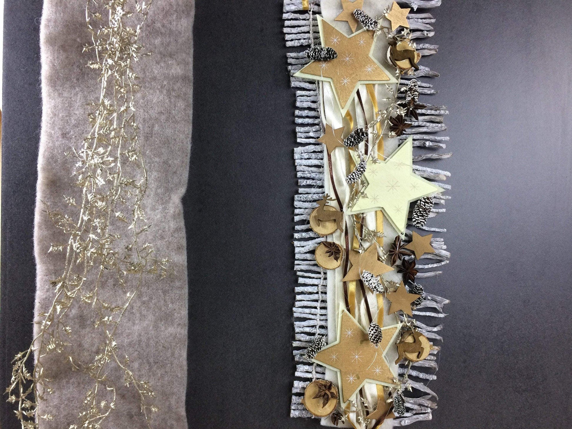 Weihnachten Advent Türdeko Türdekoration Wanddeko Wanddekoration Türkranz – handgemacht aus Seiden- und Kunstblumen, langlebig & pflegeleicht von SarahsFlowerStudio