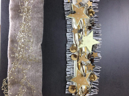 Weihnachten Advent Türdeko Türdekoration Wanddeko Wanddekoration Türkranz – handgemacht aus Seiden- und Kunstblumen, langlebig & pflegeleicht von SarahsFlowerStudio