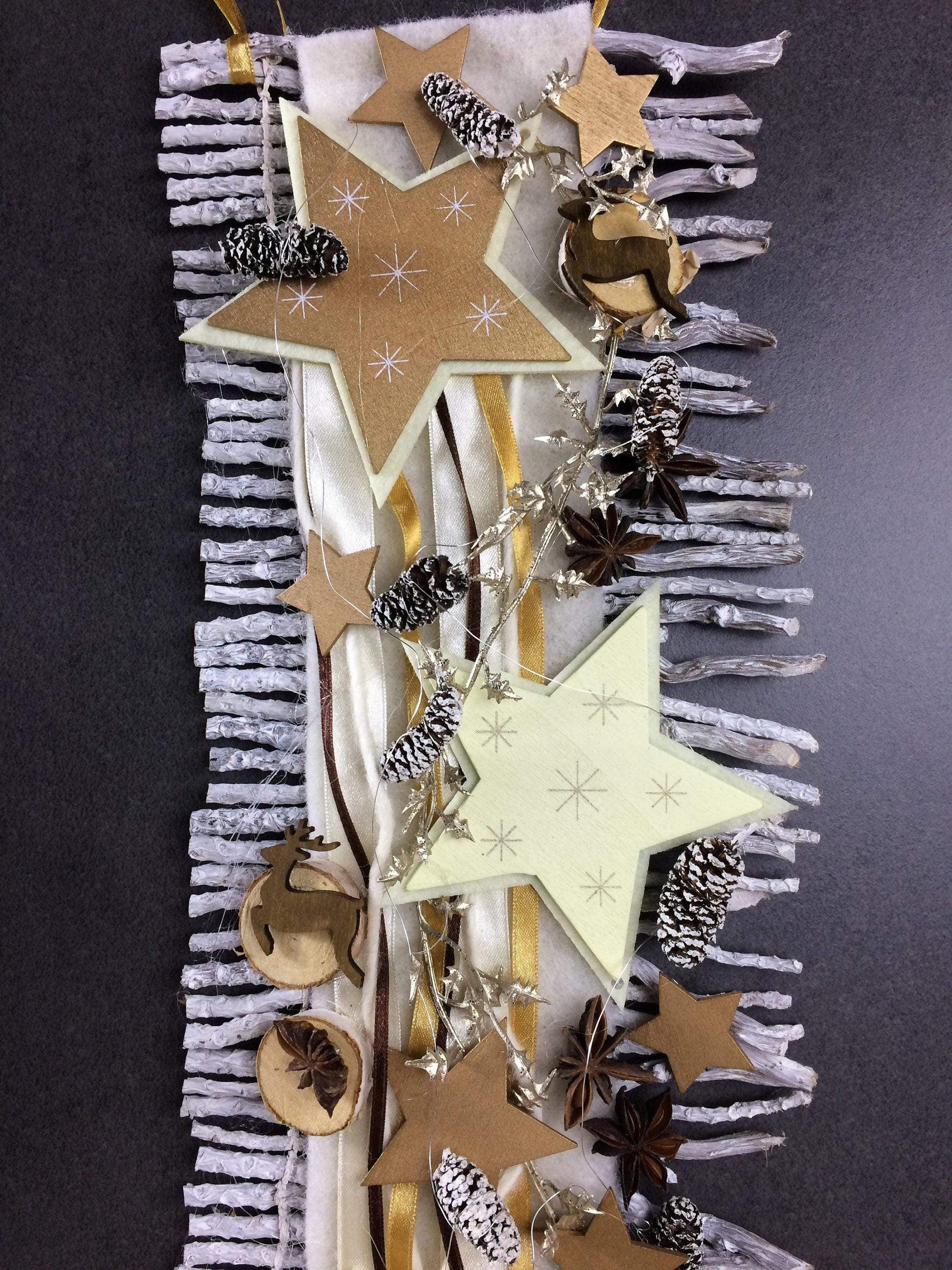 Weihnachten Advent Türdeko Türdekoration Wanddeko Wanddekoration Türkranz – handgemacht aus Seiden- und Kunstblumen, langlebig & pflegeleicht von SarahsFlowerStudio