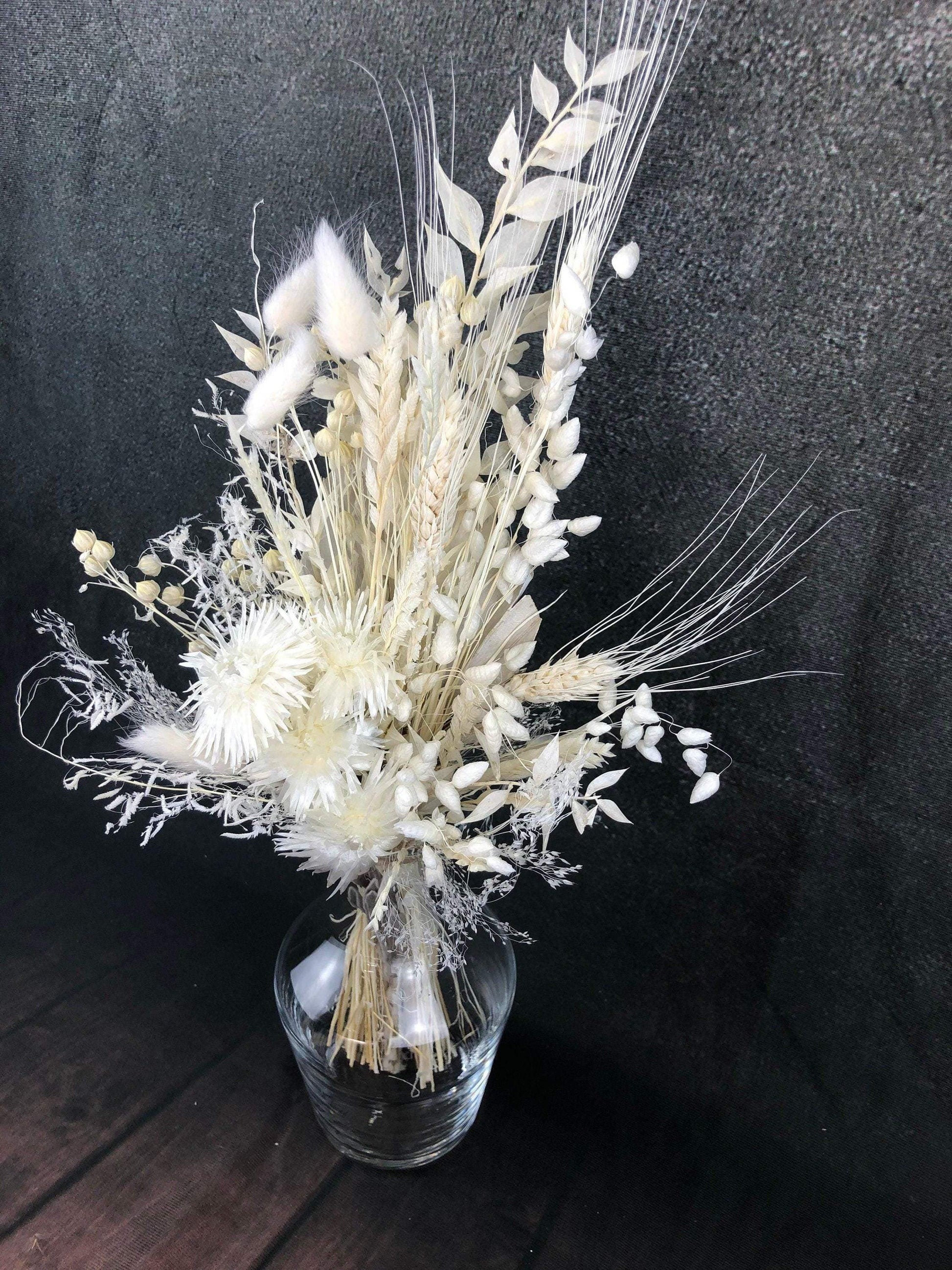 Trockenblumenstrauß Strauß Gräser mit Ruskus Gräser Trockenblumen Trockenmaterial Natur natürlich dried bouquet dried Flowers – handgemacht aus Seiden- und Kunstblumen, langlebig & pflegeleicht von SarahsFlowerStudio