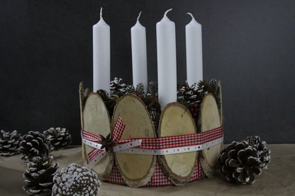 Adventskranz – handgemacht aus Seiden- und Kunstblumen, langlebig & pflegeleicht von SarahsFlowerStudio