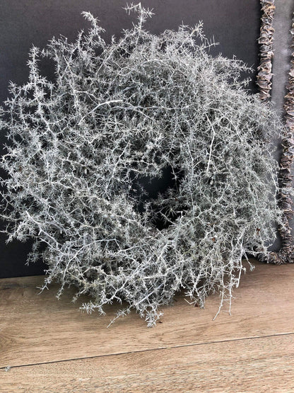 Türkranz Kranz Natur Trrockenblumen Trockenmaterial Handgebunden Modern ganzjährig Asperagus Eukalyptus Herbst – handgemacht aus Seiden- und Kunstblumen, langlebig & pflegeleicht von SarahsFlowerStudio