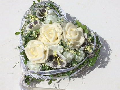 Grabgesteck Grabschmuck Grabdekoration Grabschmuck Allerheiligen – handgemacht aus Seiden- und Kunstblumen, langlebig & pflegeleicht von SarahsFlowerStudio