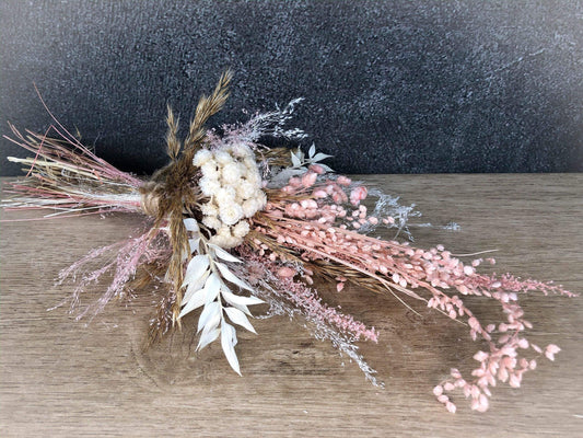 Trockenblumenstrauß Strauß Gräser Gras Gräser Trockenblumen Trockenmaterial Natur natürlich dried bouquet dried Flowers – handgemacht aus Seiden- und Kunstblumen, langlebig & pflegeleicht von SarahsFlowerStudio