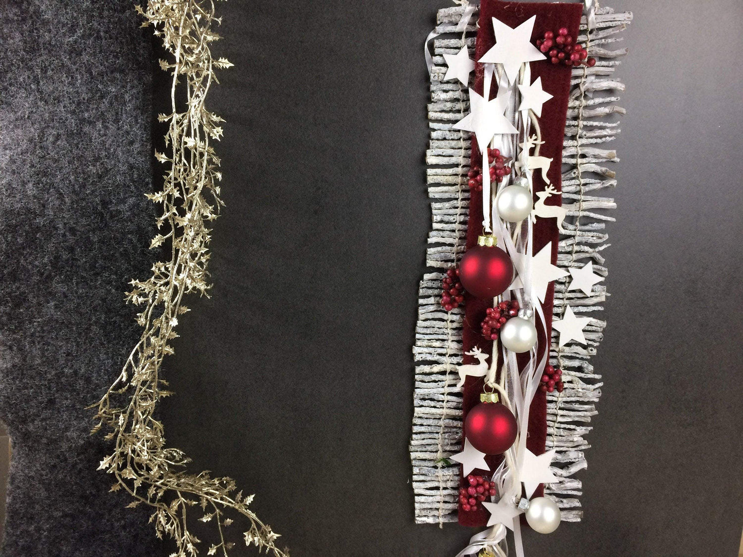 Wunschfarbe Advent Türdeko Türdekoration Wanddeko Wanddekoration Türkranz – handgemacht aus Seiden- und Kunstblumen, langlebig & pflegeleicht von SarahsFlowerStudio