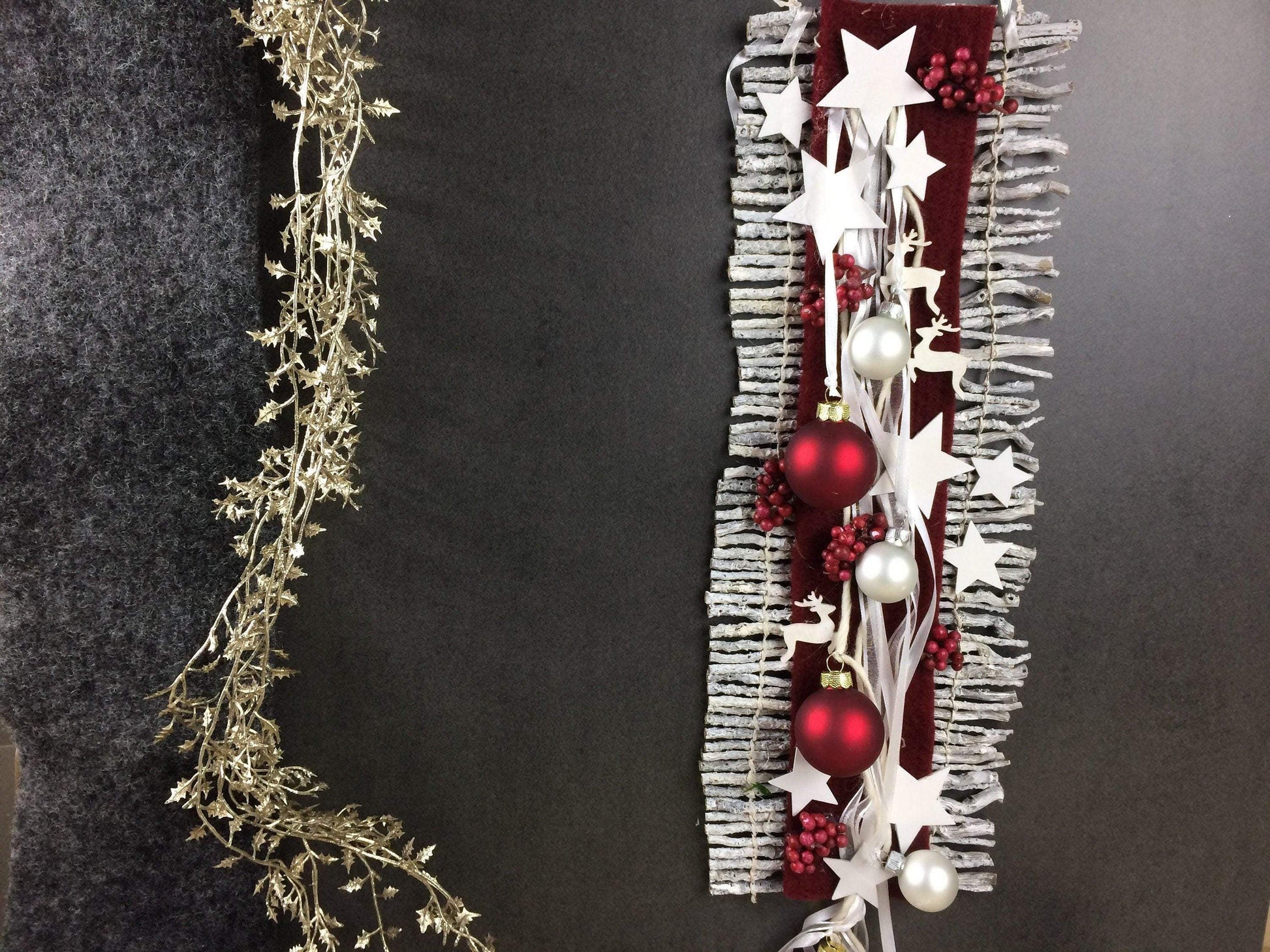 Wunschfarbe Advent Türdeko Türdekoration Wanddeko Wanddekoration Türkranz – handgemacht aus Seiden- und Kunstblumen, langlebig & pflegeleicht von SarahsFlowerStudio