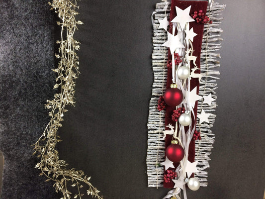 Wunschfarbe Advent Türdeko Türdekoration Wanddeko Wanddekoration Türkranz – handgemacht aus Seiden- und Kunstblumen, langlebig & pflegeleicht von SarahsFlowerStudio