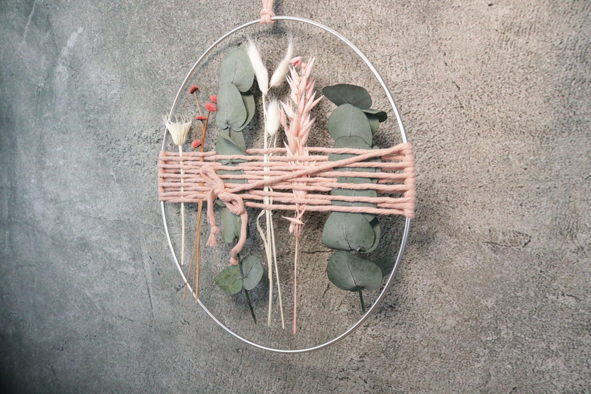 Trockenblumen Wandgirlande Eukalyptus – Fensterdeko langlebig – Trockenblumen – SarahsFlowerStudio