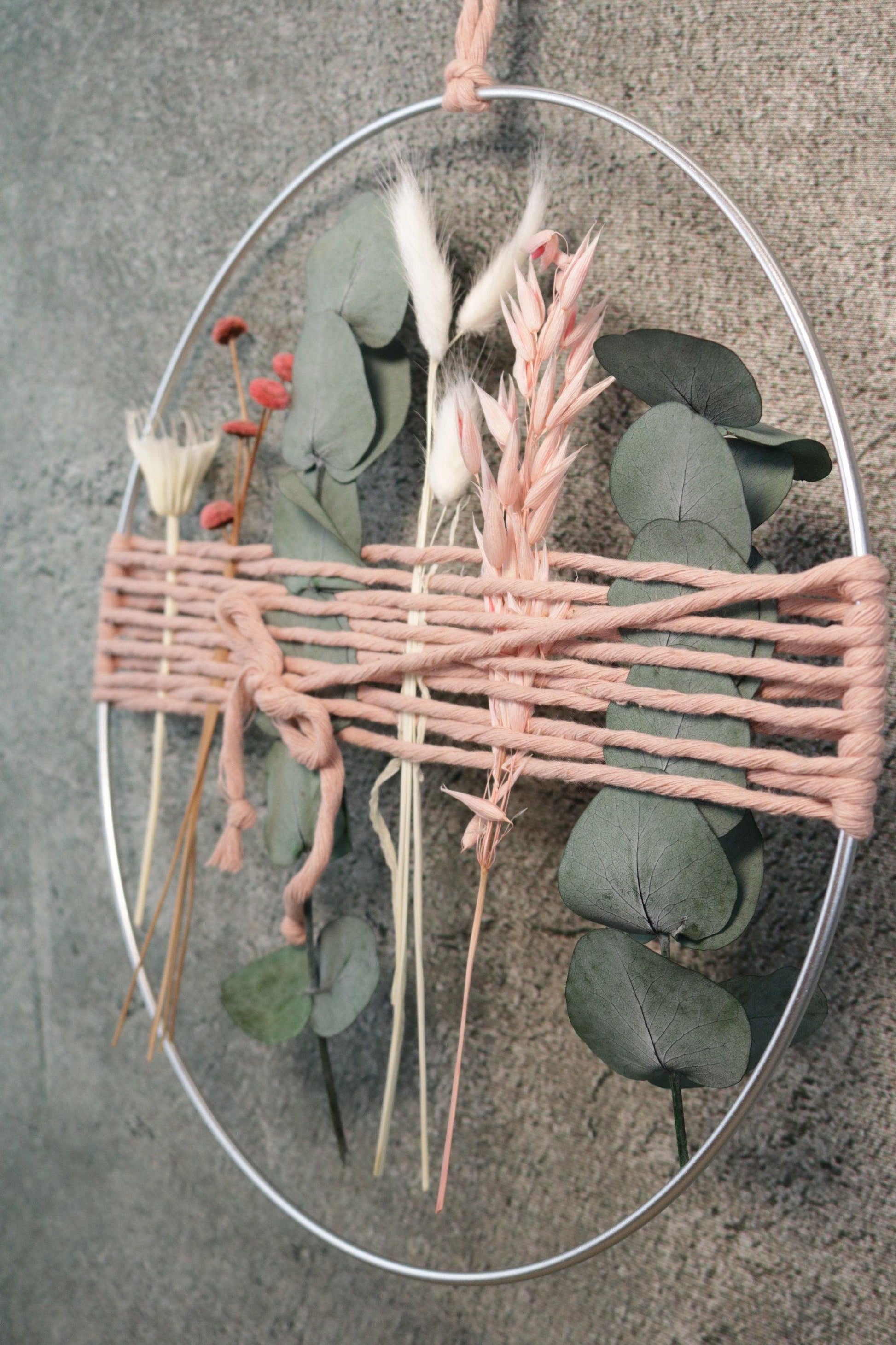 Trockenblumen Wandgirlande Eukalyptus – Fensterdeko langlebig – Trockenblumen – SarahsFlowerStudio