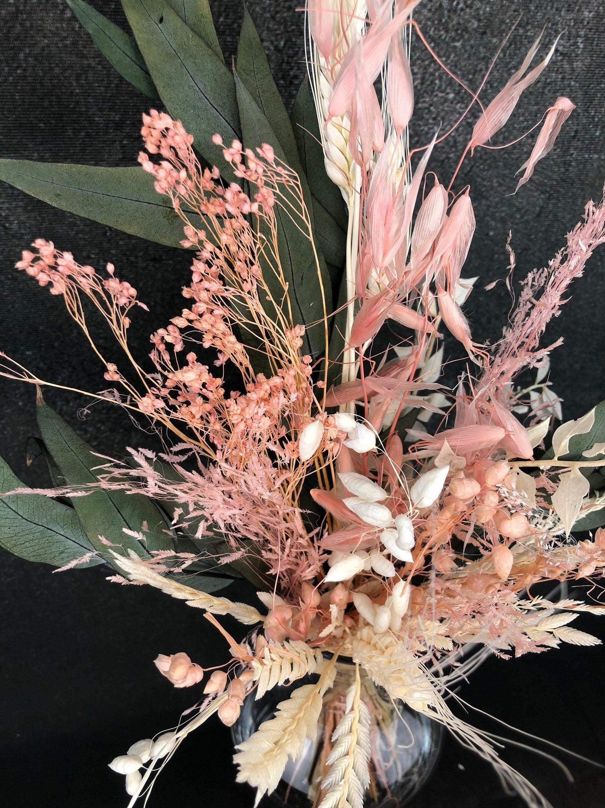 Trockenblumenstrauß Strauß Gräser mit Exoten Eukalyptus Gräser Trockenblumen Trockenmaterial Natur natürlich dried bouquet dried Flowers – handgemacht aus Seiden- und Kunstblumen, langlebig & pflegeleicht von SarahsFlowerStudio