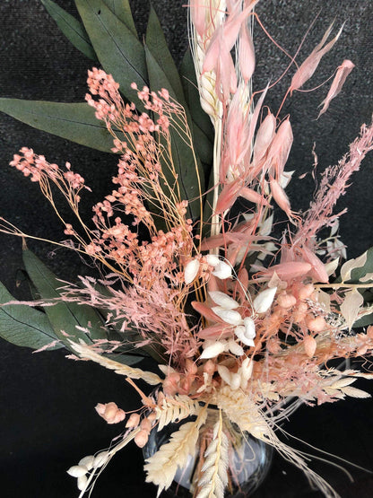 Trockenblumenstrauß Strauß Gräser mit Exoten Eukalyptus Gräser Trockenblumen Trockenmaterial Natur natürlich dried bouquet dried Flowers – handgemacht aus Seiden- und Kunstblumen, langlebig & pflegeleicht von SarahsFlowerStudio