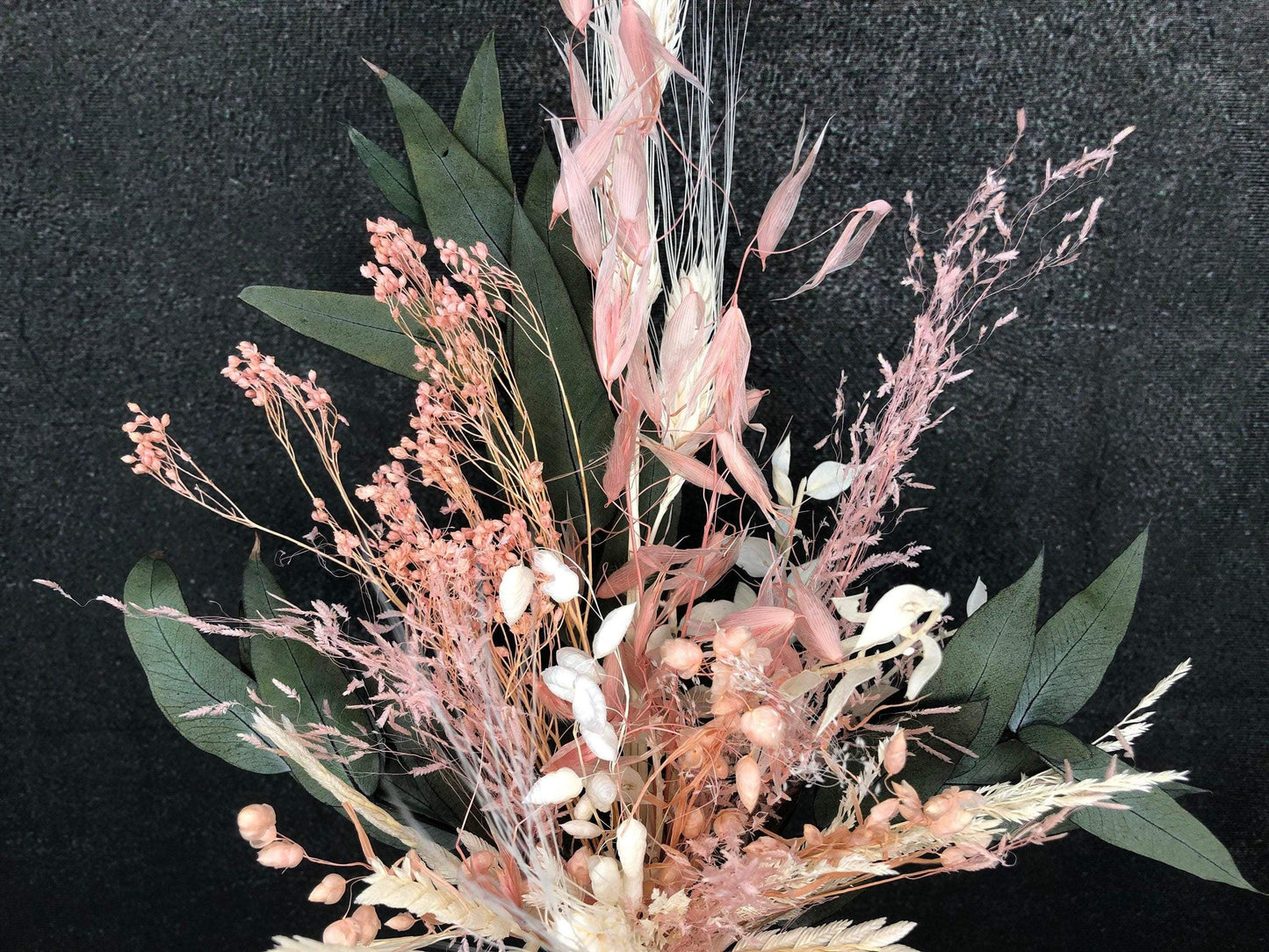 Trockenblumenstrauß Strauß Gräser mit Exoten Eukalyptus Gräser Trockenblumen Trockenmaterial Natur natürlich dried bouquet dried Flowers – handgemacht aus Seiden- und Kunstblumen, langlebig & pflegeleicht von SarahsFlowerStudio