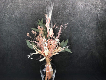 Trockenblumenstrauß Strauß Gräser mit Exoten Eukalyptus Gräser Trockenblumen Trockenmaterial Natur natürlich dried bouquet dried Flowers – handgemacht aus Seiden- und Kunstblumen, langlebig & pflegeleicht von SarahsFlowerStudio