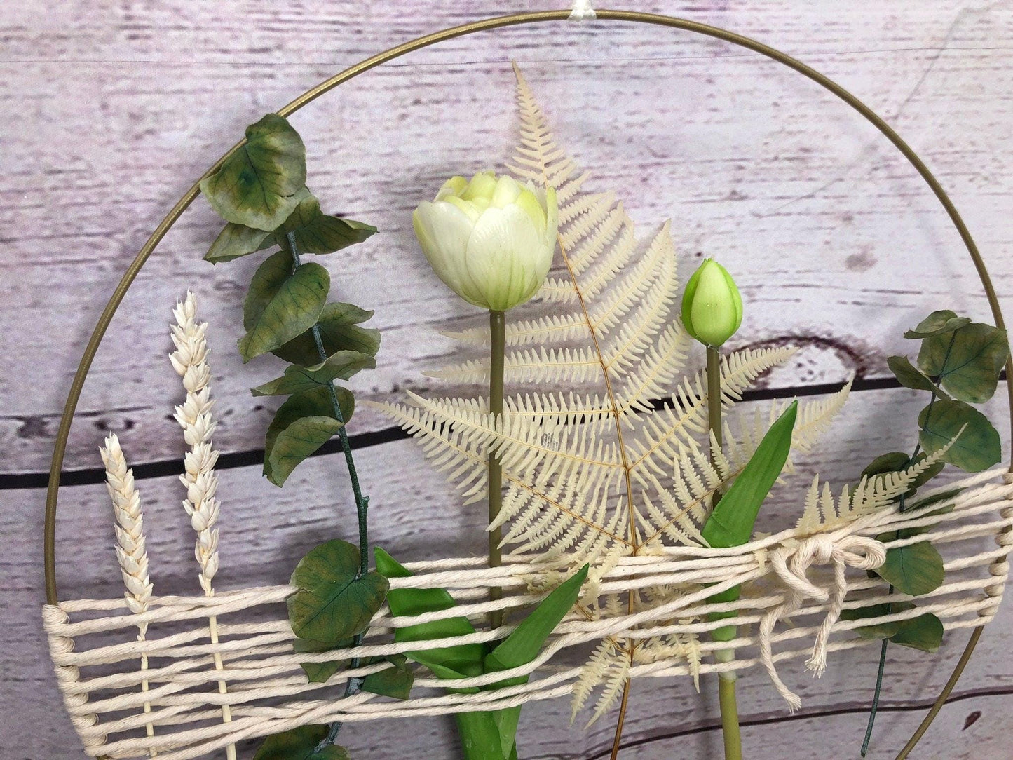 Eukalyptus Trockenblumen Girlande – Fensterdeko handgefertigt – Trockenblumen – SarahsFlowerStudio
