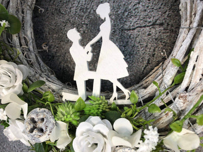 Hochzeit Türkranz Türdeko Dekoration Kranz Wedding schleierkraut Herbst – handgemacht aus Seiden- und Kunstblumen, langlebig & pflegeleicht von SarahsFlowerStudio