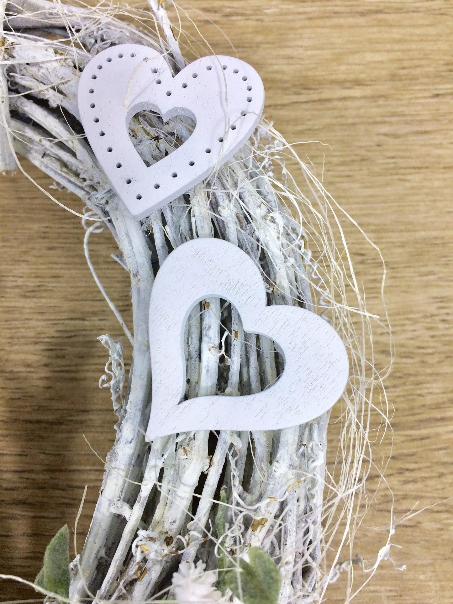 Türkranz 20cm Türdeko Türschmuck Hochzeit Rosen Schleierkraut Hochzeitspaar Weiß SukkulentenModern ganzjährig Tür Schmuck Herbst – handgemacht aus Seiden- und Kunstblumen, langlebig & pflegeleicht von SarahsFlowerStudio