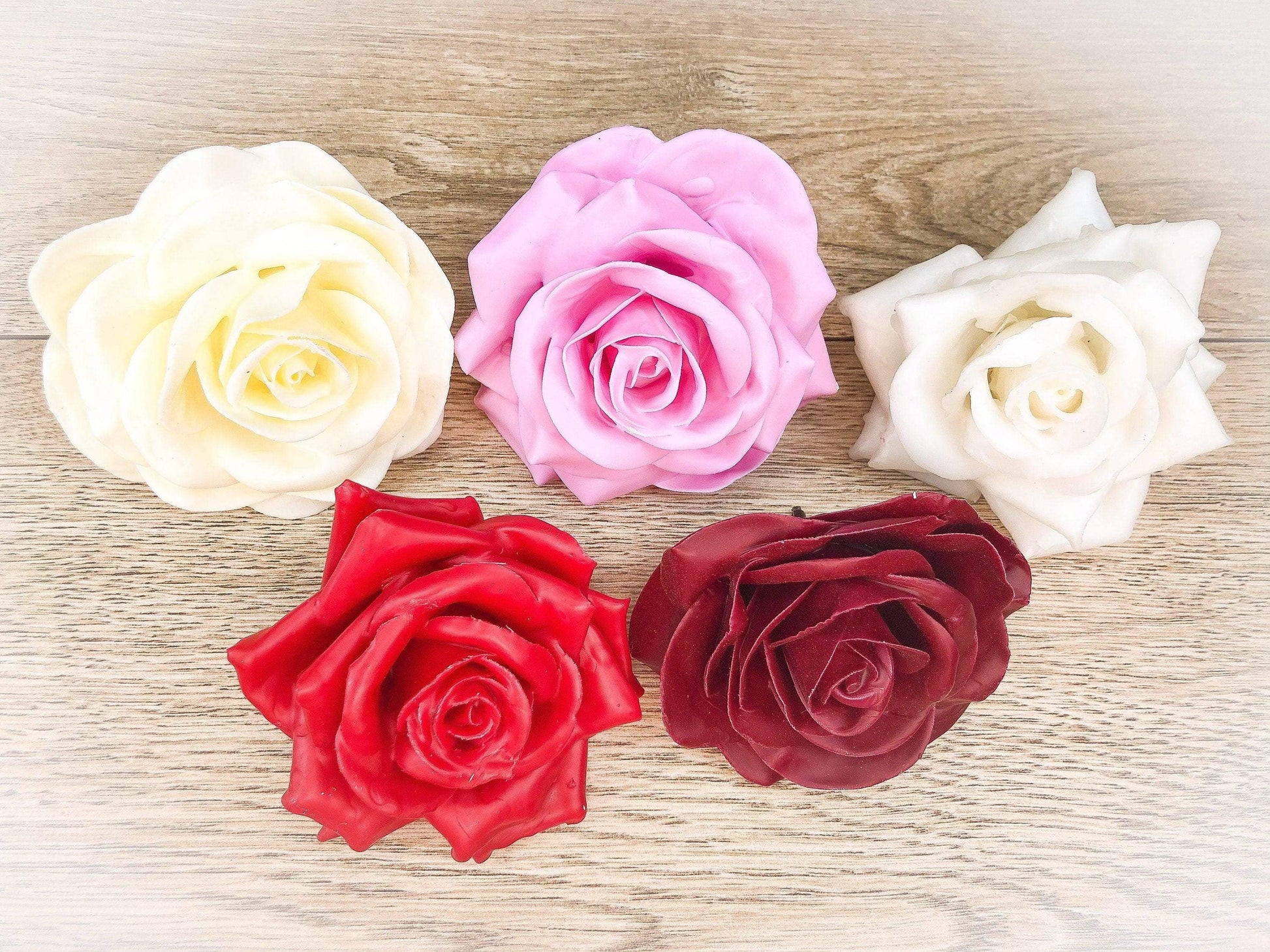 Grabherz Wachsrose – Grabschmuck Seidenblumen langlebig – Grabgesteck – SarahsFlowerStudio