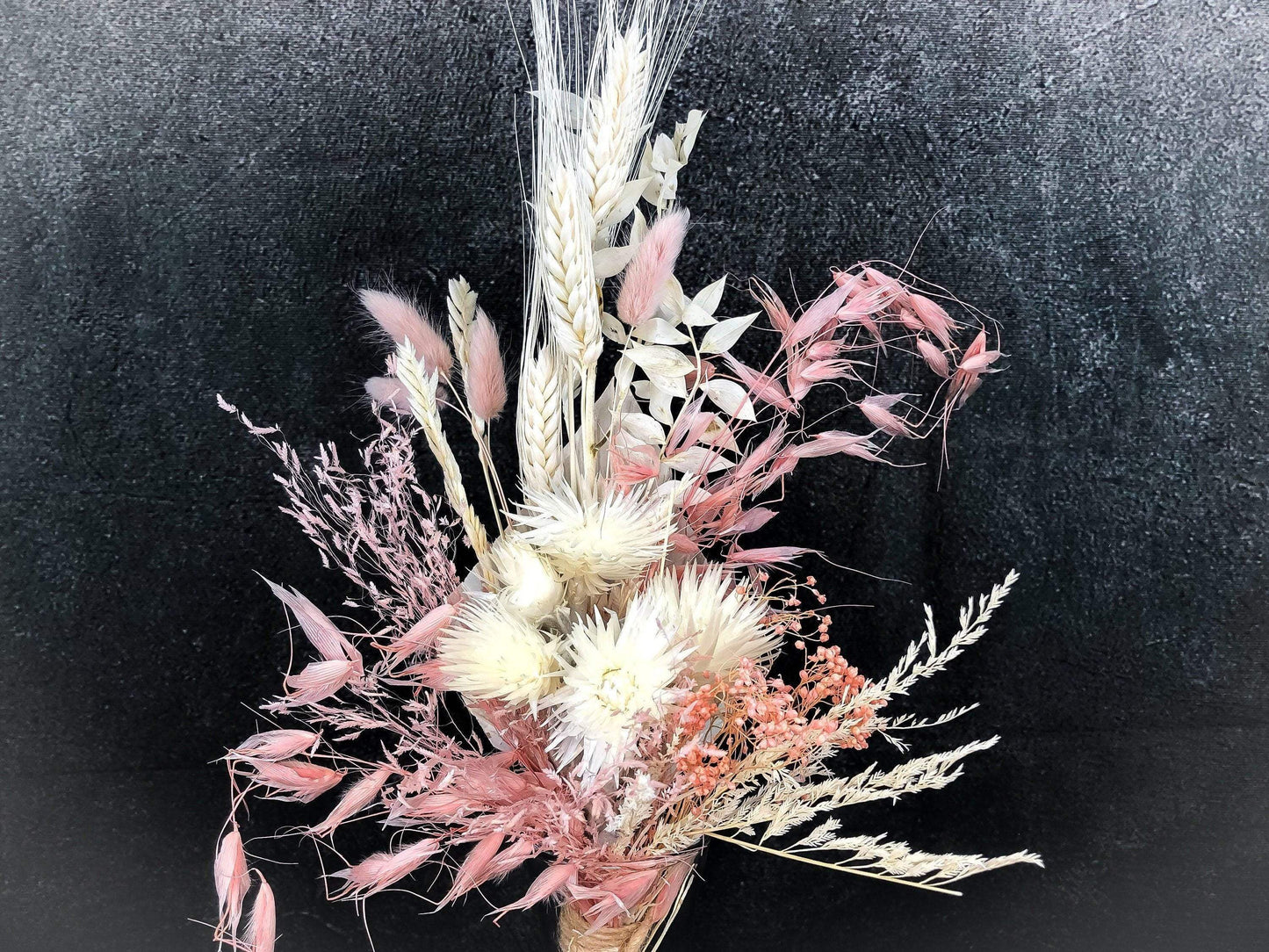 Trockenblumenstrauß Strauß Gräser mit Ruskus Gräser Trockenblumen Trockenmaterial Natur natürlich dried bouquet dried Flowers – handgemacht aus Seiden- und Kunstblumen, langlebig & pflegeleicht von SarahsFlowerStudio