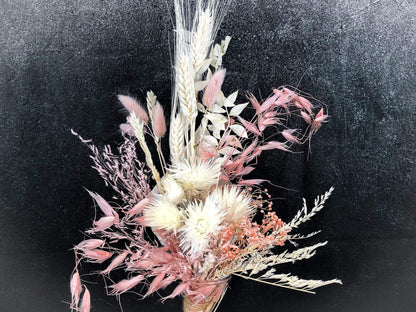 Trockenblumenstrauß Strauß Gräser mit Ruskus Gräser Trockenblumen Trockenmaterial Natur natürlich dried bouquet dried Flowers – handgemacht aus Seiden- und Kunstblumen, langlebig & pflegeleicht von SarahsFlowerStudio