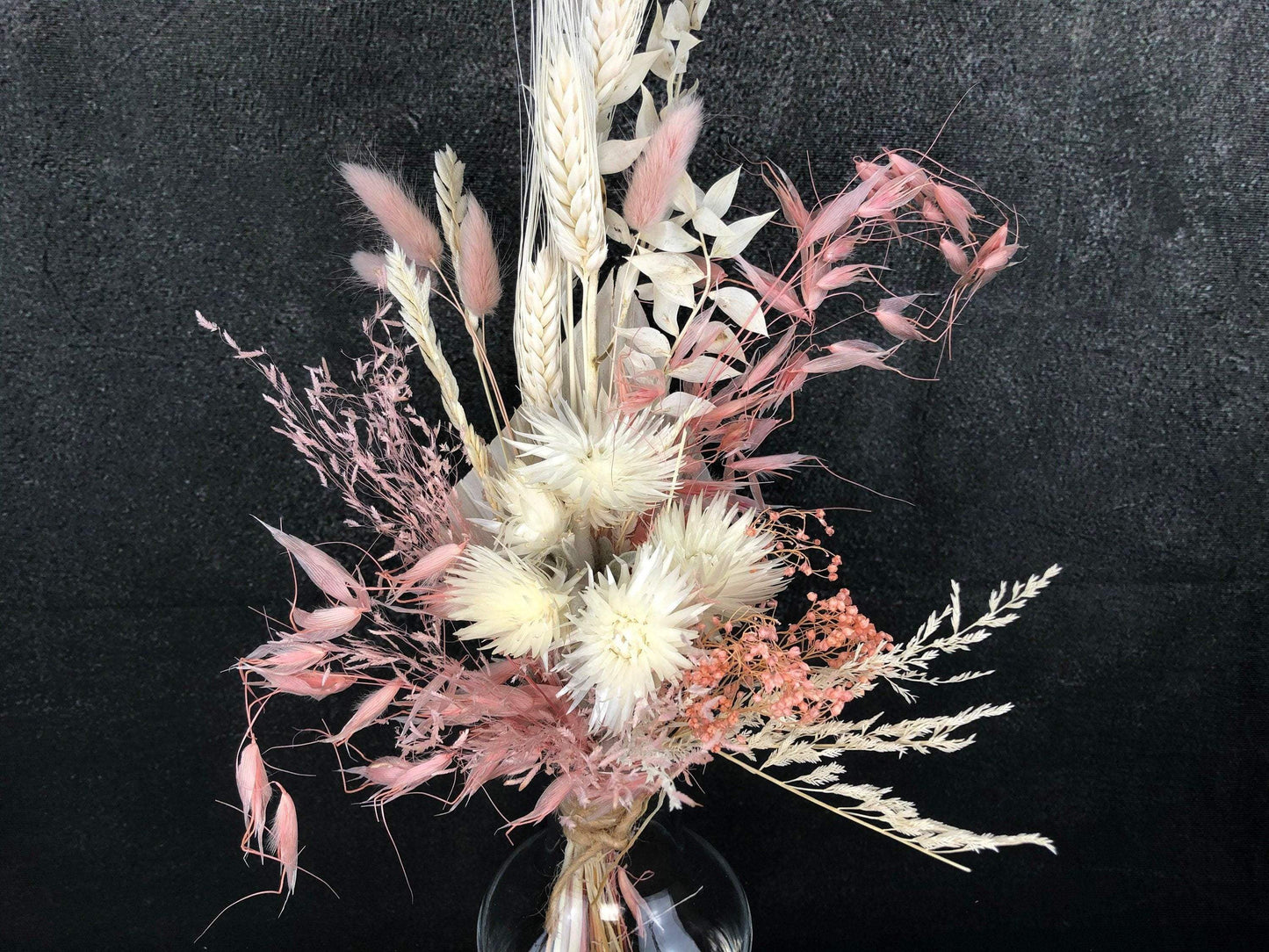 Trockenblumenstrauß Strauß Gräser mit Ruskus Gräser Trockenblumen Trockenmaterial Natur natürlich dried bouquet dried Flowers – handgemacht aus Seiden- und Kunstblumen, langlebig & pflegeleicht von SarahsFlowerStudio