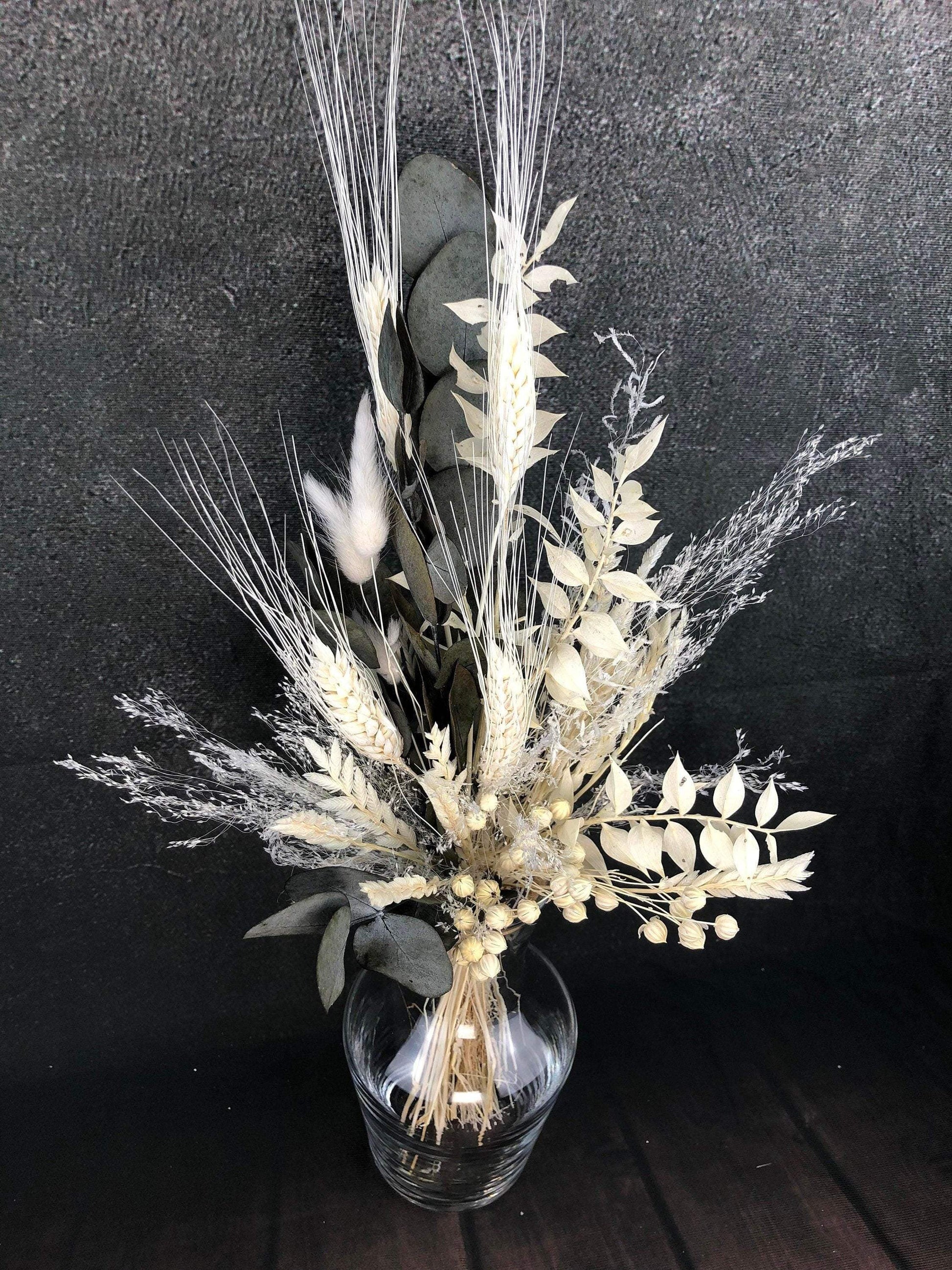 Trockenblumenstrauß Strauß Gräser mit Exoten Eukalyptus Gräser Trockenblumen Trockenmaterial Natur natürlich dried bouquet dried Flowers – handgemacht aus Seiden- und Kunstblumen, langlebig & pflegeleicht von SarahsFlowerStudio