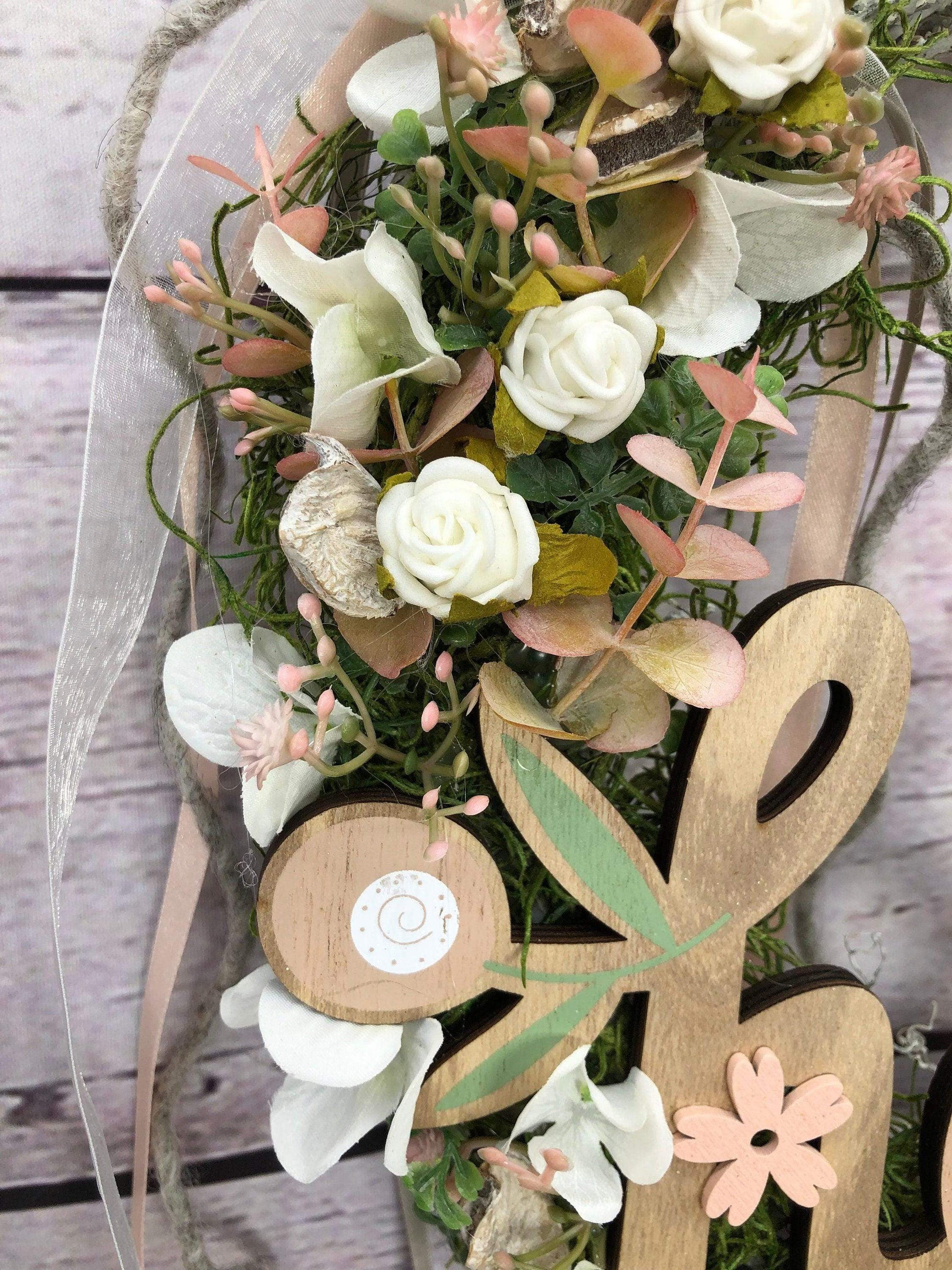 Türkranz Türdeko Home Vogel Türschmuck Kirschblüten Modern ganzjährig Tür Schmuck Herbst – handgemacht aus Seiden- und Kunstblumen, langlebig & pflegeleicht von SarahsFlowerStudio