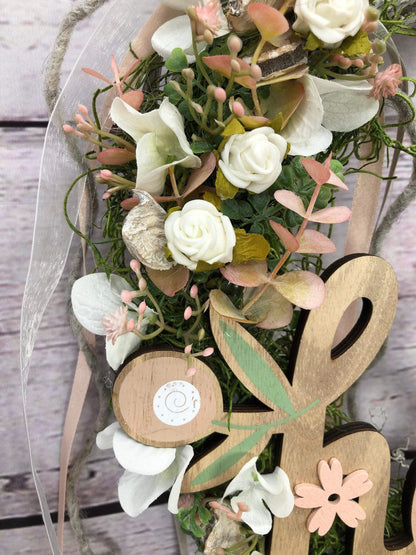 Türkranz Türdeko Home Vogel Türschmuck Kirschblüten Modern ganzjährig Tür Schmuck Herbst – handgemacht aus Seiden- und Kunstblumen, langlebig & pflegeleicht von SarahsFlowerStudio