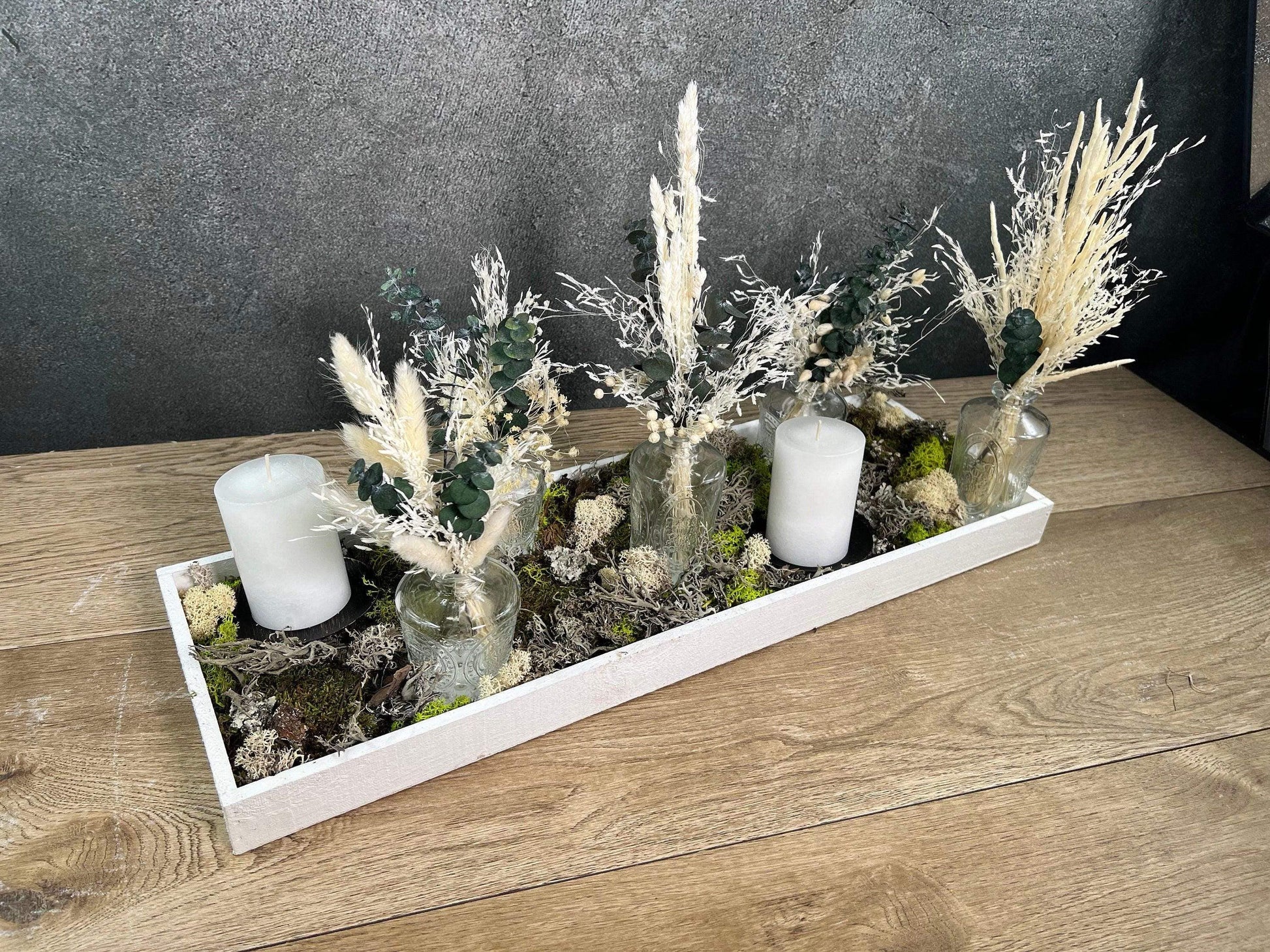 Trockenblumen Tischdeko Eukalyptus – langlebige Raumdeko handgefertigt – Trockenblumen – SarahsFlowerStudio
