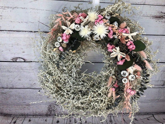Türkranz Herbst Eukalyptus – Türdeko modern & handgefertigt – Türkranz – SarahsFlowerStudio