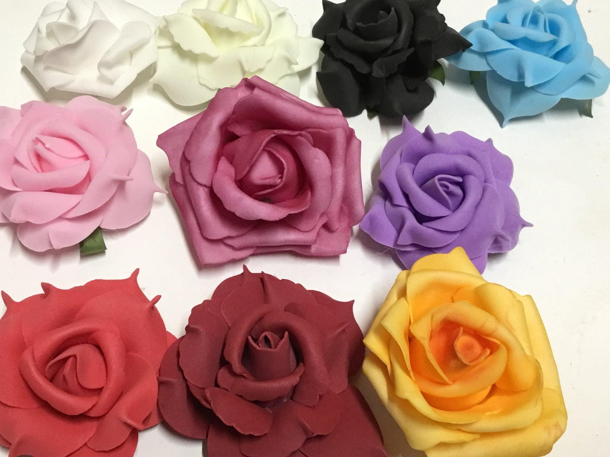 Grabherz Rose 16cm auf Moos Seidenblumen – langlebiger Grabschmuck – Grabgesteck – SarahsFlowerStudio