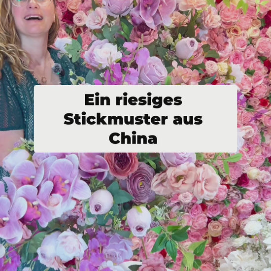 Video: Premium Seidenblumen Gesteck Rosa – Sarah erklärt das handgefertigte Arrangement aus Rosen und Pfingstrosen